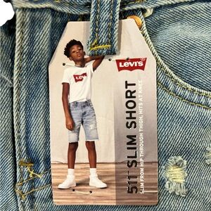 Levi's 511 Light Blue Denim Slim Shorts